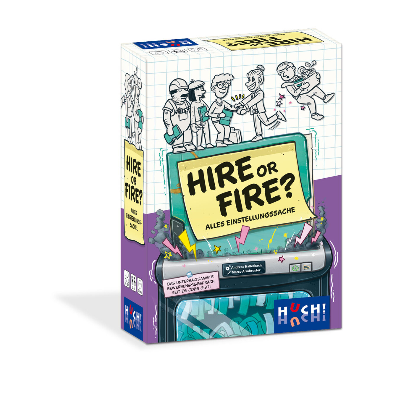 huch-friends-party-hire-or-fire-partyspiel-bewerbung image 1