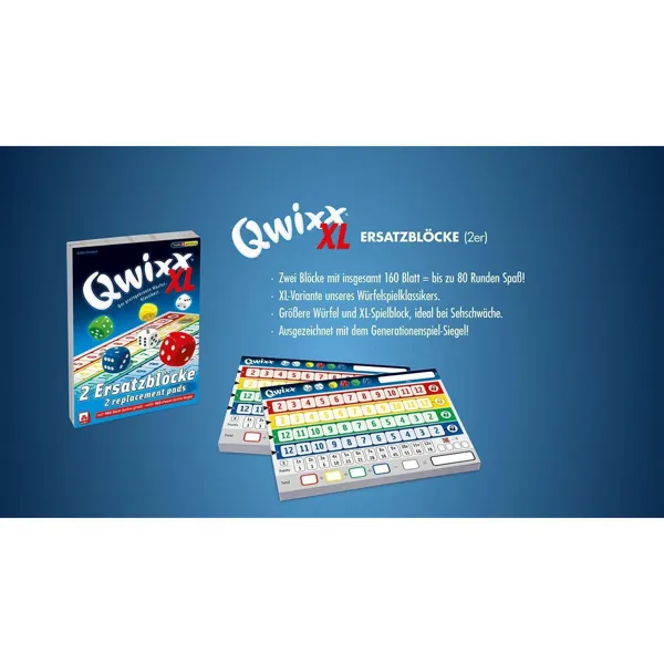 nsv-qwixx-xl-ersatzbl-cke-spielbl-cke-2x80-blatt-ab-8-jahren image 5